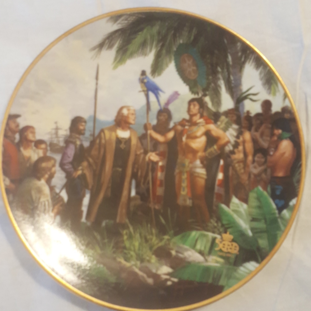 Columbus Discoveres America Collectors Plate